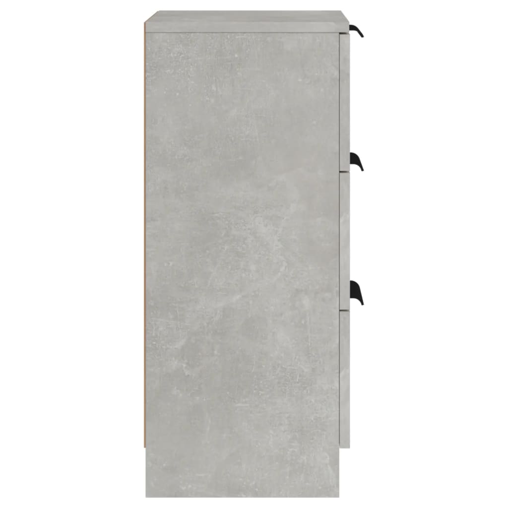 Sideboard Concrete Grey 30x30x70 Cm Wood Based Material