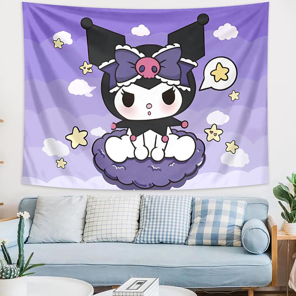 Sanrio Kuromi Bohemian Tapestry MultiCharacter Lively Living Room Bedroom Decor