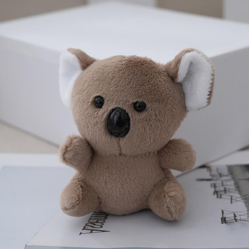 Adorable Cartoon Koala Plush Doll Cozy Soft Keychain Plush Toy For Collectors