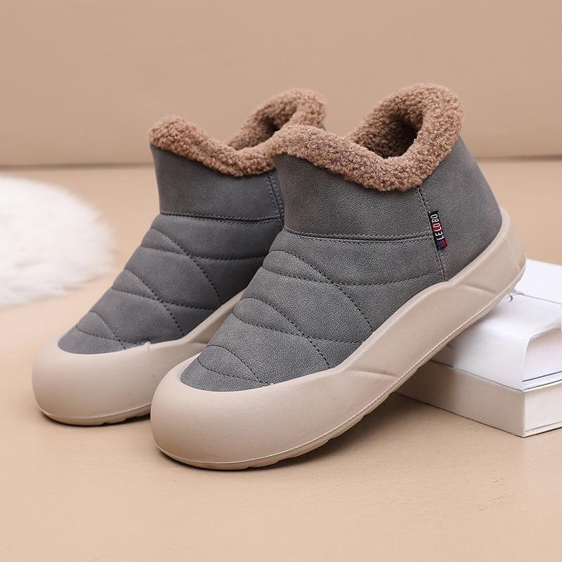 

New Style of Snow Boots, Warm, Fleece and Thickened Cotton Boots, Women s Anti-slip Cotton Shoes 35