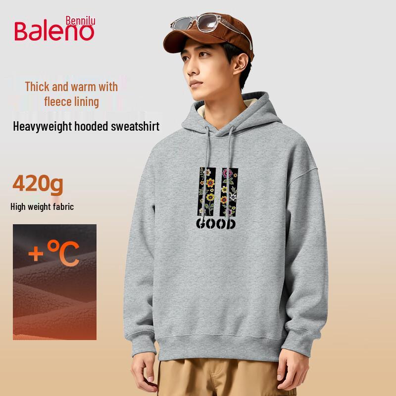 

Baleno Men s Fleece Lined Hooded Sweatshirt 2XL
