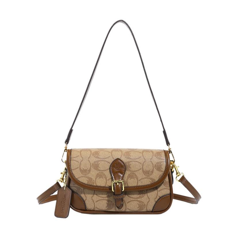 Retro Printed Shoulder Armpit Bag Autumn and Winter New Old Flower Messenger Bag Versatile Fashion Niche