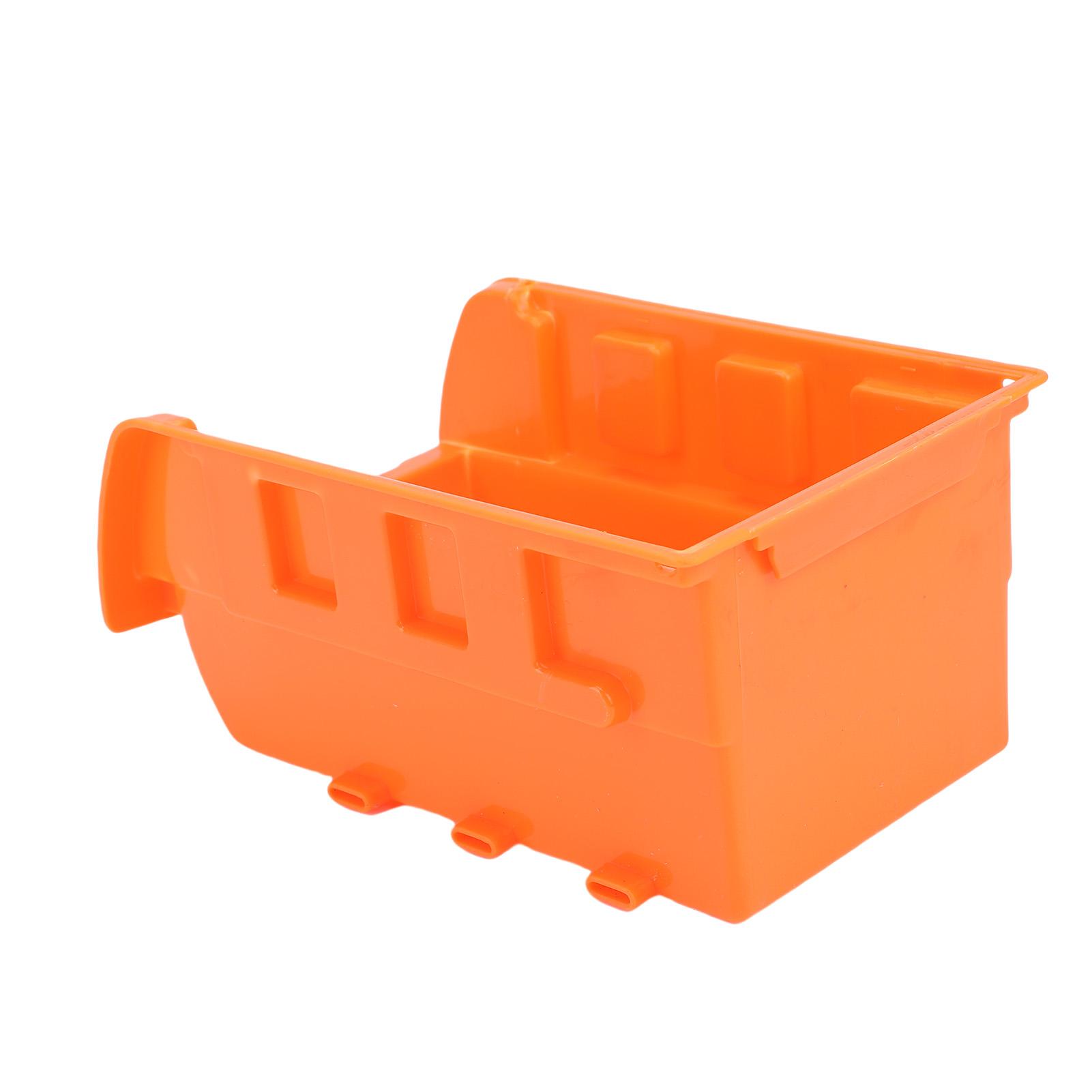 

8 Stackable Bins, 3 Tracks Wall Mounted Storage Bin for Screws, Nuts, , Nails, Organize Small Hardware Parts, Sturdy PP Garage Storage Bin, Orang