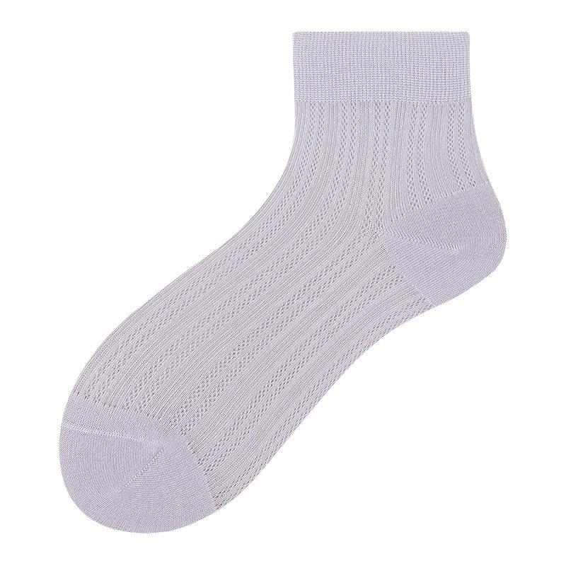 Female Summer Thin New Boneless Mesh Breathable Moon Tube Socks