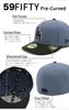 New Era PreCurved 59FIFTY Cap 15136902 NER36C0020 LA Gray New Era Cap ONSPOTZ Special Edition 2Tone MLB Los Angeles Dodgers MLB Flat Visor Unisex Sun