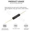 50PCS Reed Switch GPS-11A 11mm Plastic Anti-Interference Normally Open Magnetic Control Switch