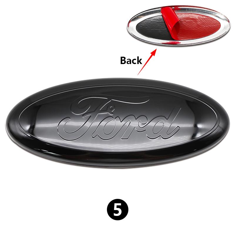 lvmhd7 3D Aluminum Front Rear Badge Emblem Overlay 22.5cm For Ford F150 Ranger Explorer Transit Auto Truck Tuning Styling Accessories