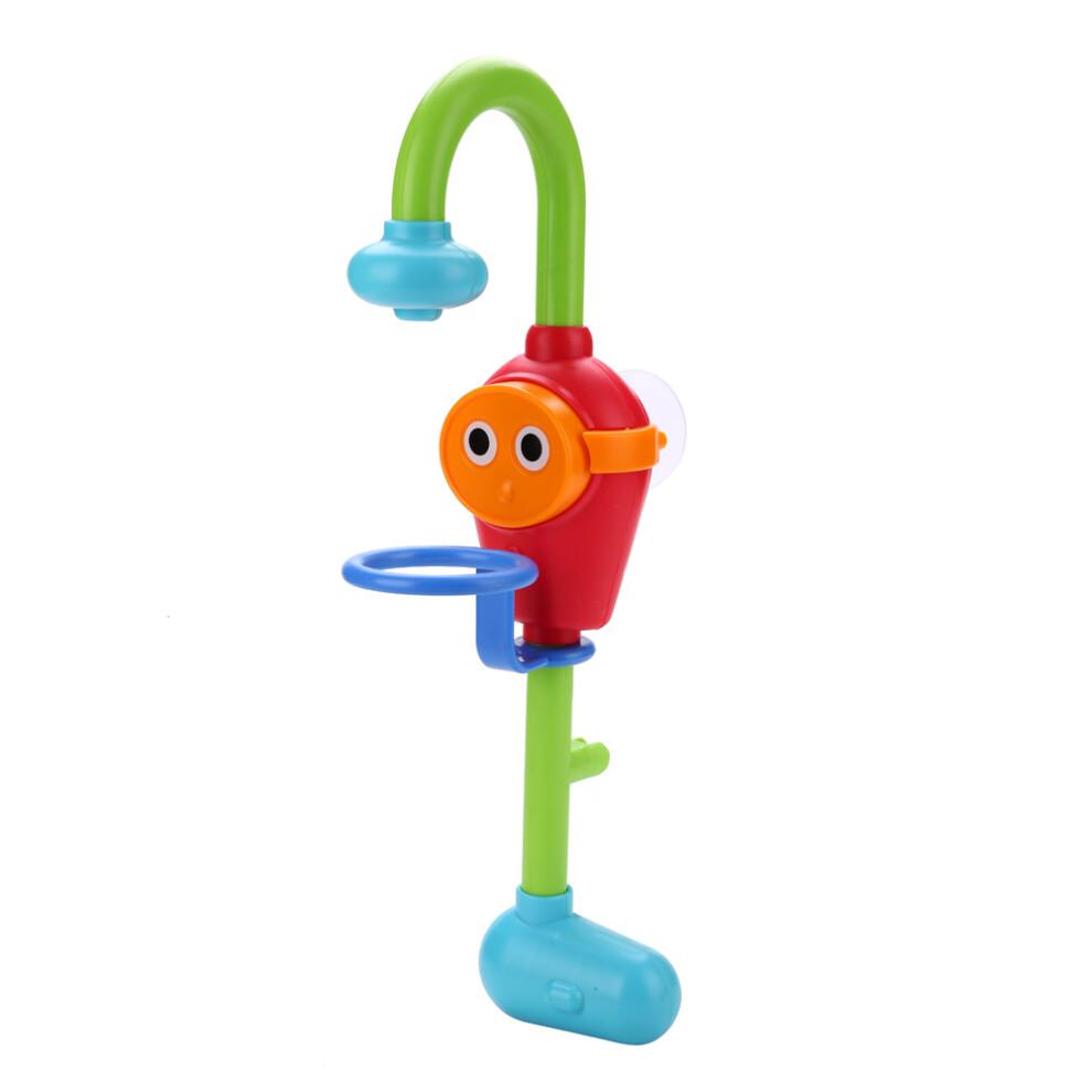 Baby Bathtub Sensory Toy Offers Parent Child Interactive Game Safe Bathing Toy with Adjustable Tap and Rotating Inlet for Toddler Playtime