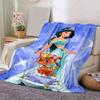 1 peça, Manta Disney Princesa Jasmine & Tigre Bebê Decoração de Casa, Capa de Sofá, Exterior, Presente para Amigos, Mantas, Quarto, Sala de Estar, Viagem