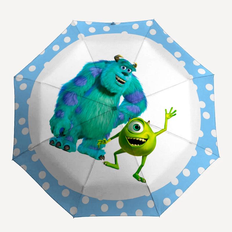 

1pc Monster Inc. 8-Rib Automatic Folding Umbrella, Portable & Foldable, Casual Outdoor Use, Outdoor Umbrella y250726011