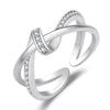 2022 Korean Fashion Women's Diamond Flash Open Ring - Stylish Hollow Design
