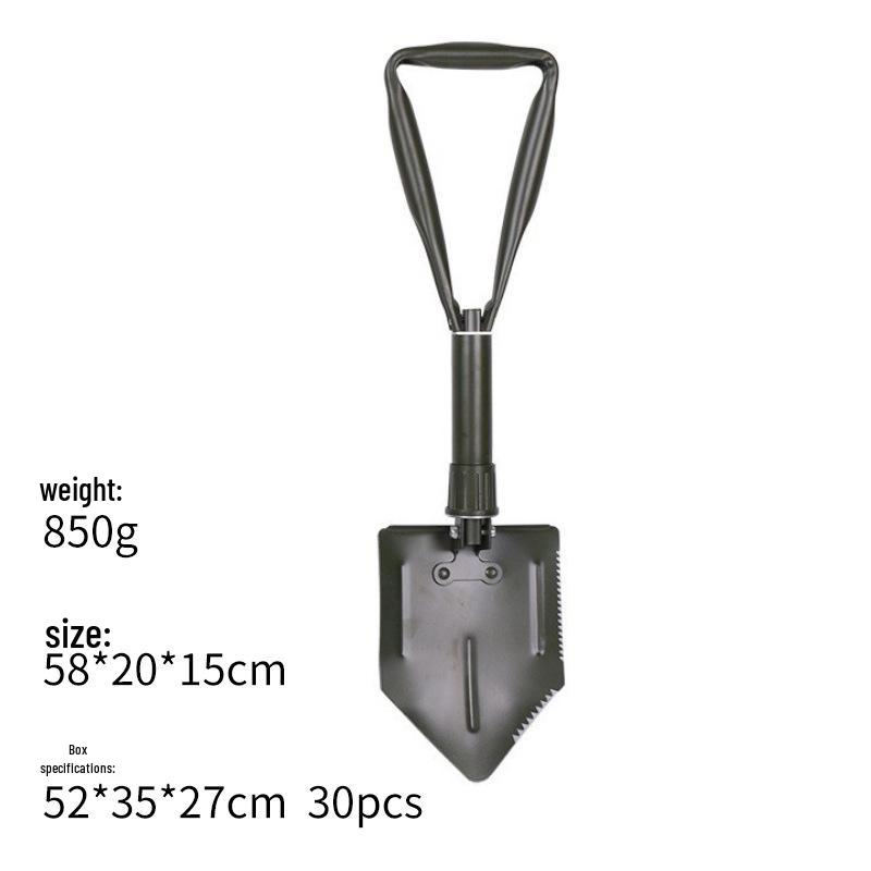 Compact Multifunctional Folding Shovel/Pick for Outdoor Camping and Engineering