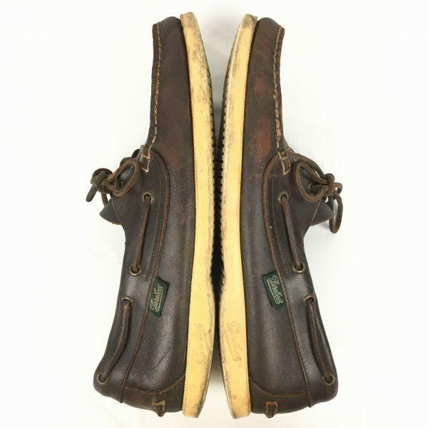Paraboot Deck Leather Shoes Dark Brown size 27.0-28.0 Men's