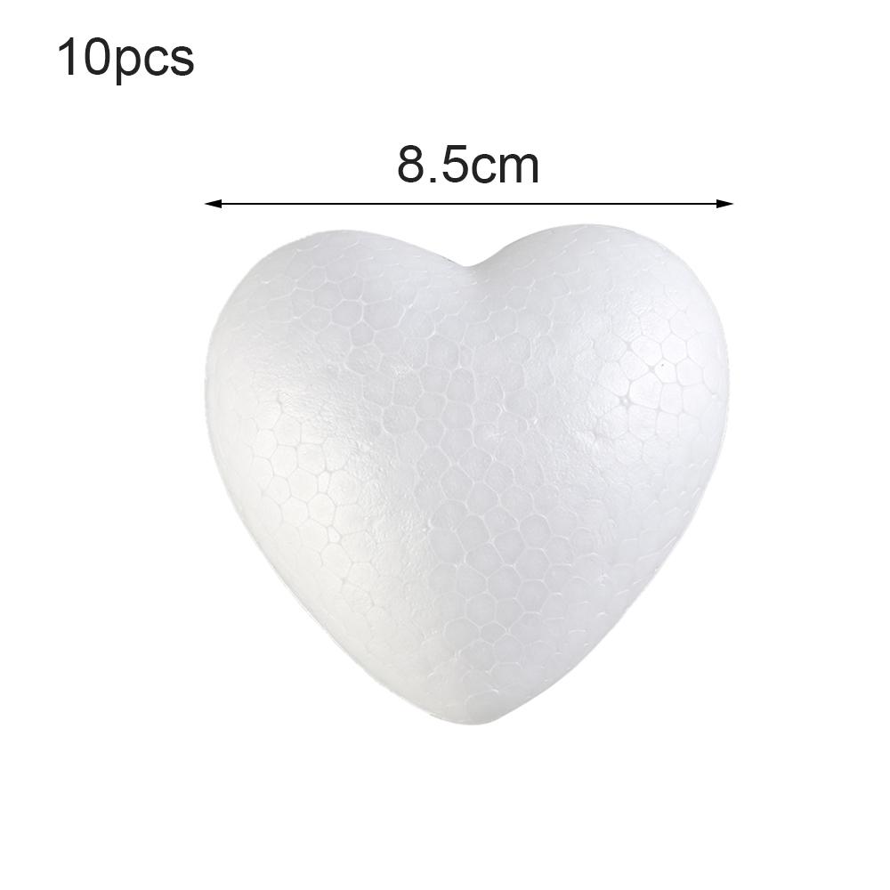 6/8.5/10/15cm Heart Foam Mould DIY Cake Practice Mould Polystyrene Styrofoam for Wedding Party Decor Foam Kitchen Accessories