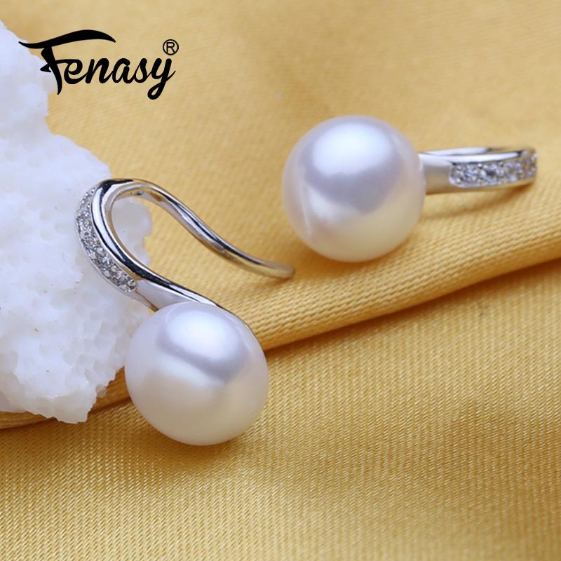 новые натуральные жемчужные серьги для женщин винтажная мода жемчужные украшения серьги-гвоздики с фианитами шкатулка для украшений белый