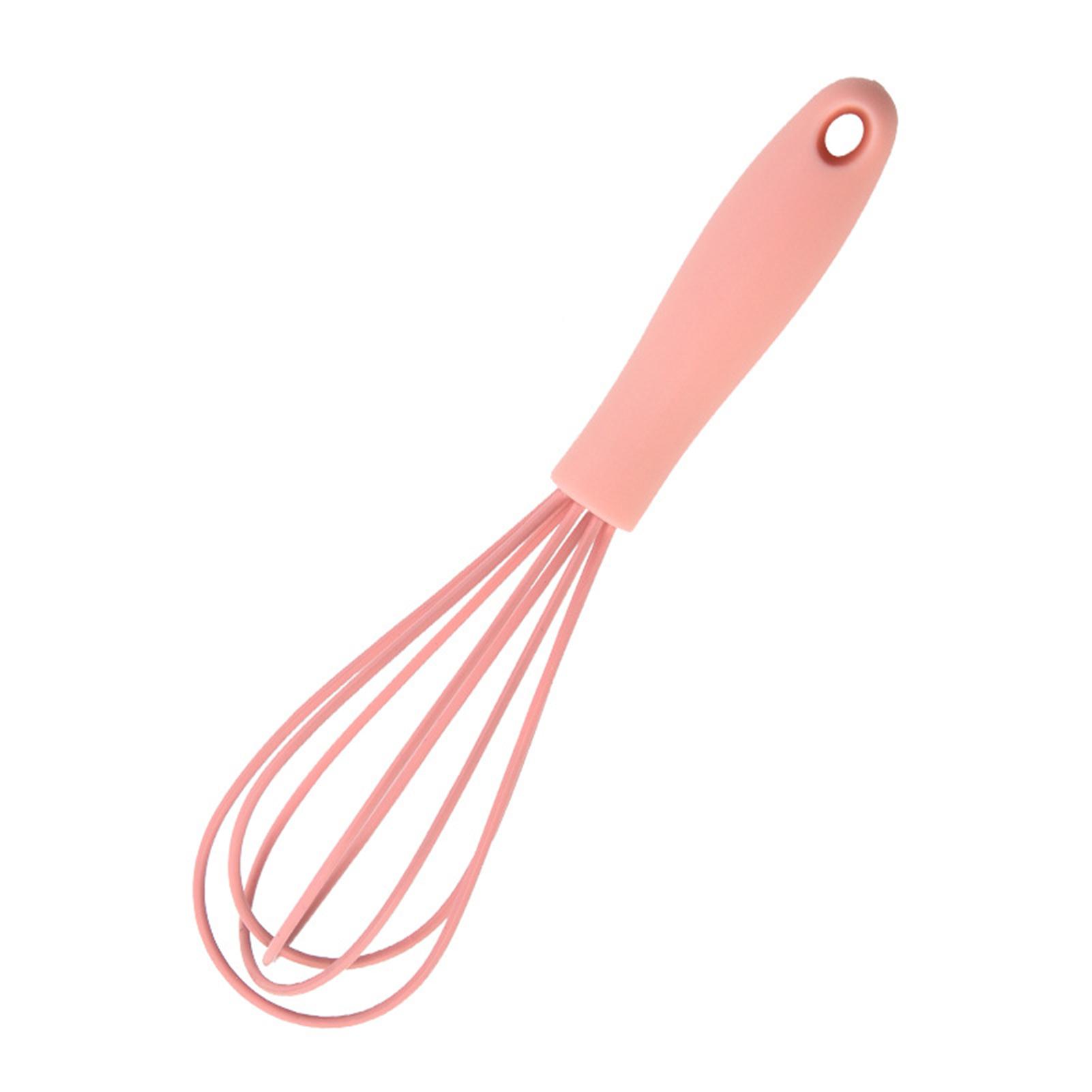Handheld Egg Whisk With Multi-Color Multi-Purpose Sturdy Food Blender For Home Kitchen розовый