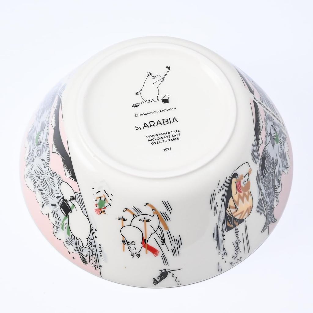 Arabia Moomin Collection Sliding Winter 2023 Limited 1068265 Bowl, 15cm, Edition, [Item]