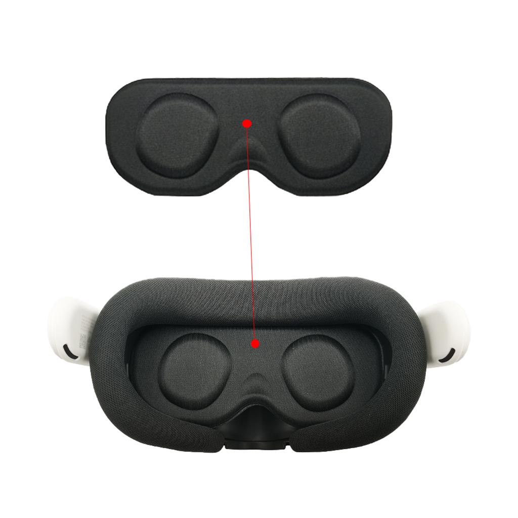 Face Cushion Cover for Quest 3 Face Pad with Lens Covers Protectors Washable VR Silicone Covers
