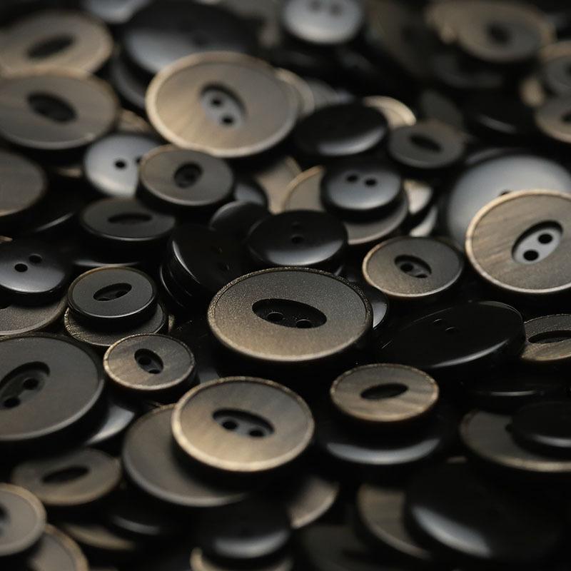 Eyes Resin Thin Edge Buttons Black And White Clothing Accessories Men'S And Women'S Suit Jacket Versatile Coat Windbreaker Buttons