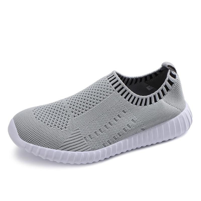 Sneakers women's flying woven shoes large size spring and summer casual breathable mesh shoes student running shoes