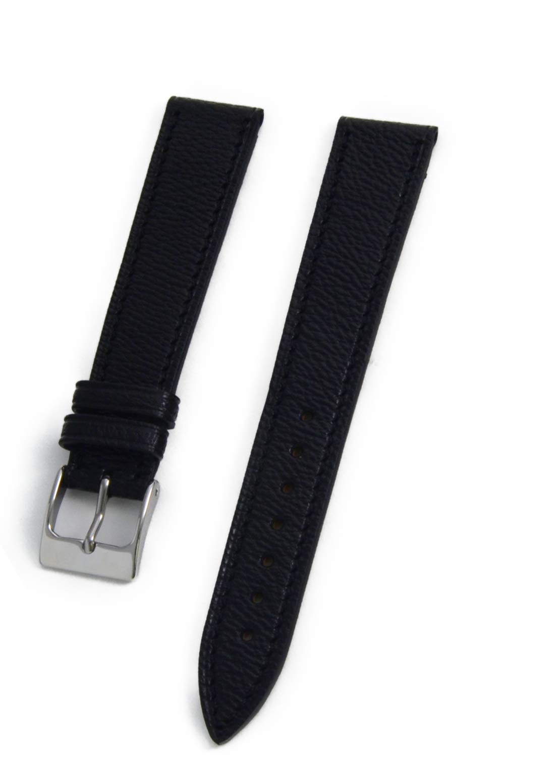 

CASSIS Goat Leather Watch Strap NIORT 16mm Black with Replacement Tool D1083298019016