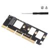 Duttek M2 PCIE Converter Adapter NVME X16 NVME PCIe X4 Adapter for NVMe Solid State PCIE X16 NVME Protocol Expansion Card M.2 PCI-e 4.0