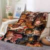 1Pc Facial Expressions Collage Blanket Soft And Comfortable Casual Warm Camping Travel Christmas Halloween Xmas Gift M924489