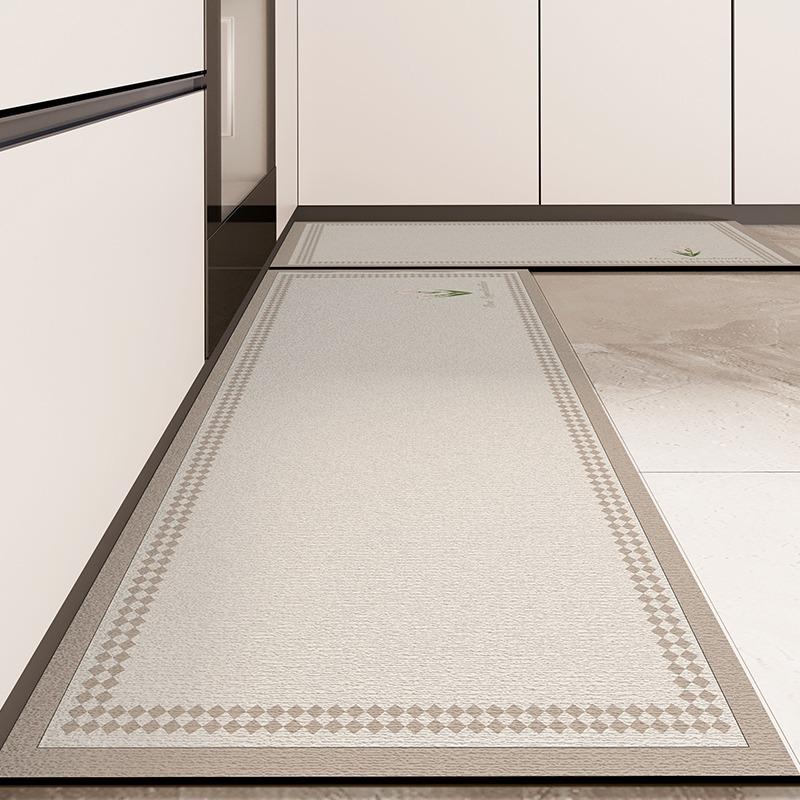 Pvc Carpet for Kitchen Floor Mat Waterproof Home Decoration Rug Oil-proof Anti-slip Long Foot Mats Alfombra Vinilicas Cocina