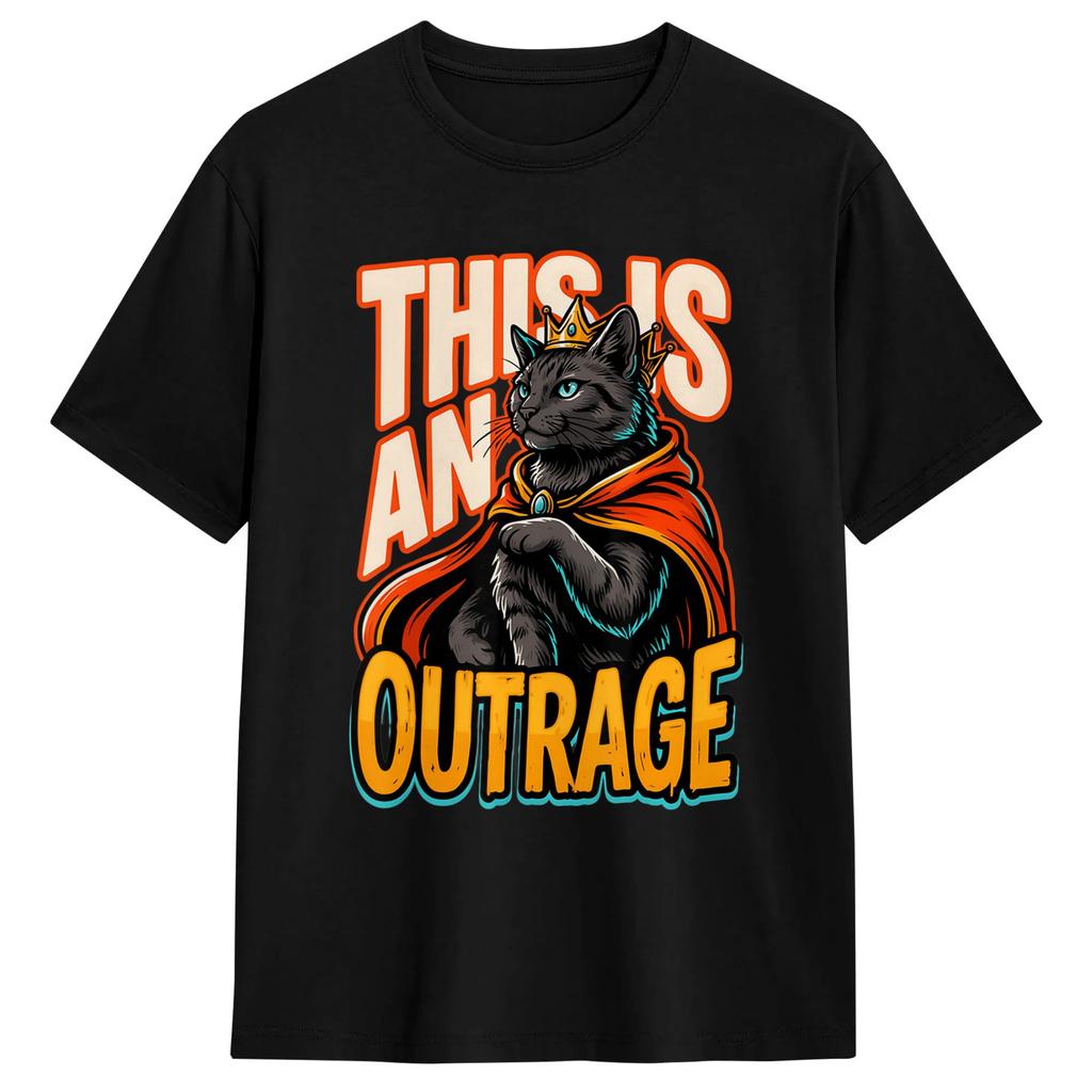 This is an Outrage Funny Princess Cat Goddammit Donut Gold T-Shirts for  Vintage 100% Cotton Tee Shirt Short Sleeve T Shirts