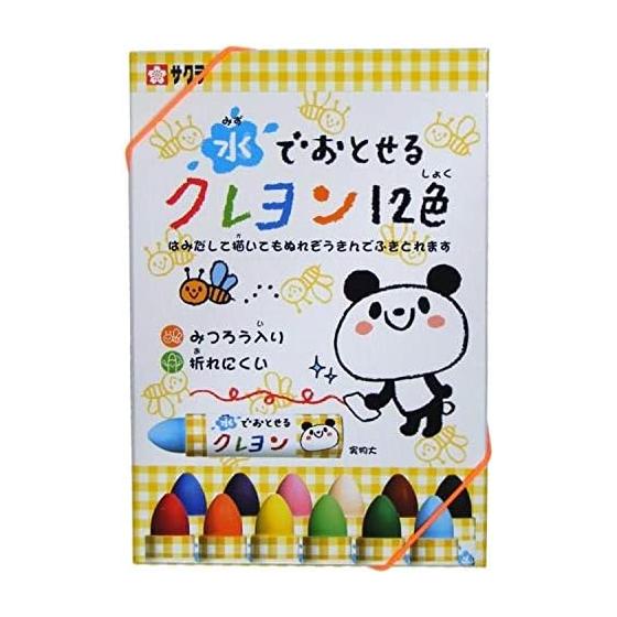 Sakura Crepas Crayon Water-soluble crayon 12 colors 5 pieces WYL12 (5)