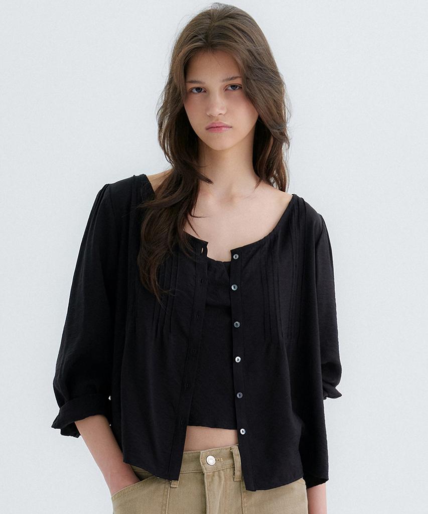 SOMEWHEREBUTTER Casey Blouse - Black