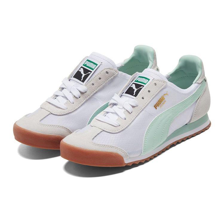 Puma Roma OG White Mist Green Unisex Sneakers Gold 387241-02
