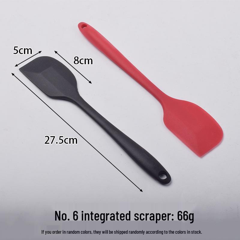 All-in-One Transparent Silicone Spatula for Mixing, Scraping, and Baking