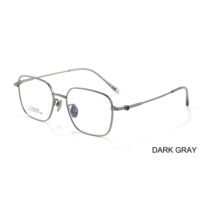 Ultra-Light Square Glasses Frame Luxury High-Quality Retro Fashionable Titanium Spectacle Frame Men's Business Casual Spectacles