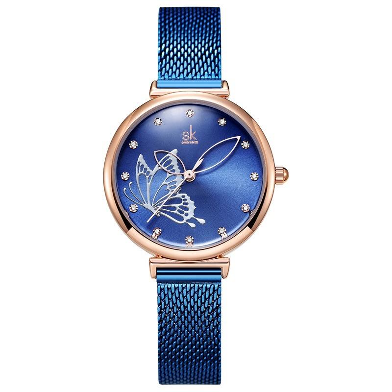 Women'S Watch Fashion Three-Dimensional Butterfly Elegant Watch Waterproof Watch Women 0189