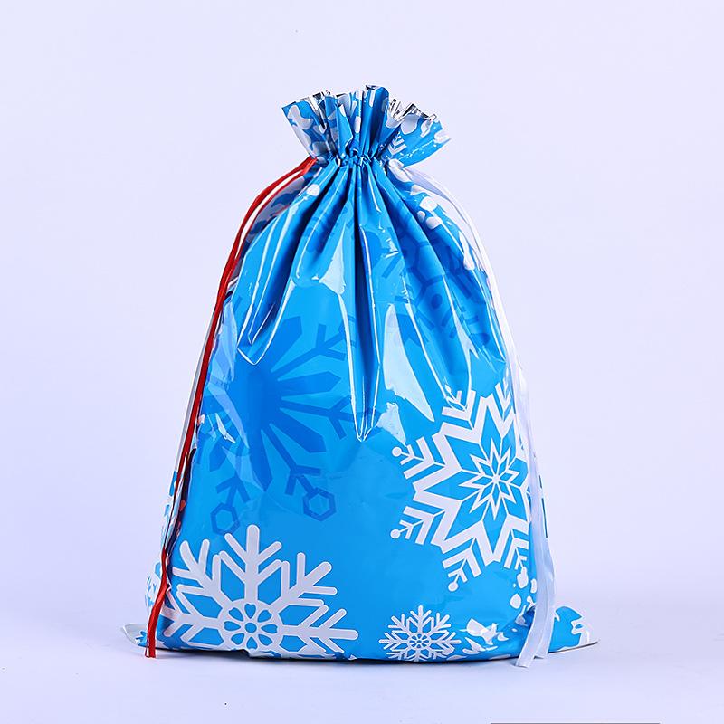 58x43cm / 49x69cm Large Capacity Christmas Gift Bag Sacks Cookies Storage Christmas Drawstring Bags Packaging Xmas Supplies 1PCS