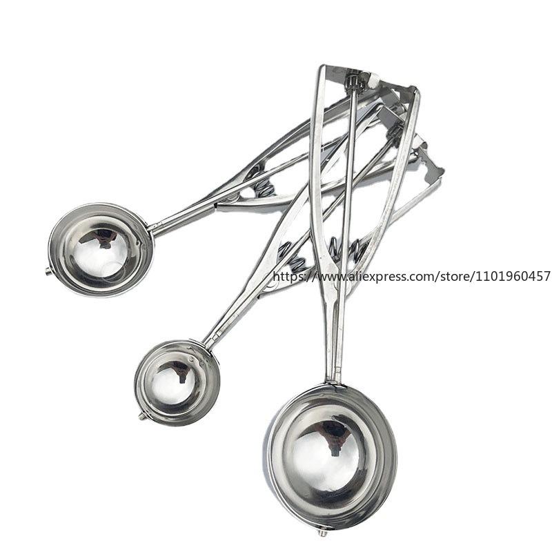 Simple Stainless Steel Digging Spoon Ice Cream Spoon Haagen Dazs Ice Cream Scoop Fruit Scoop Household Kitchen Tools