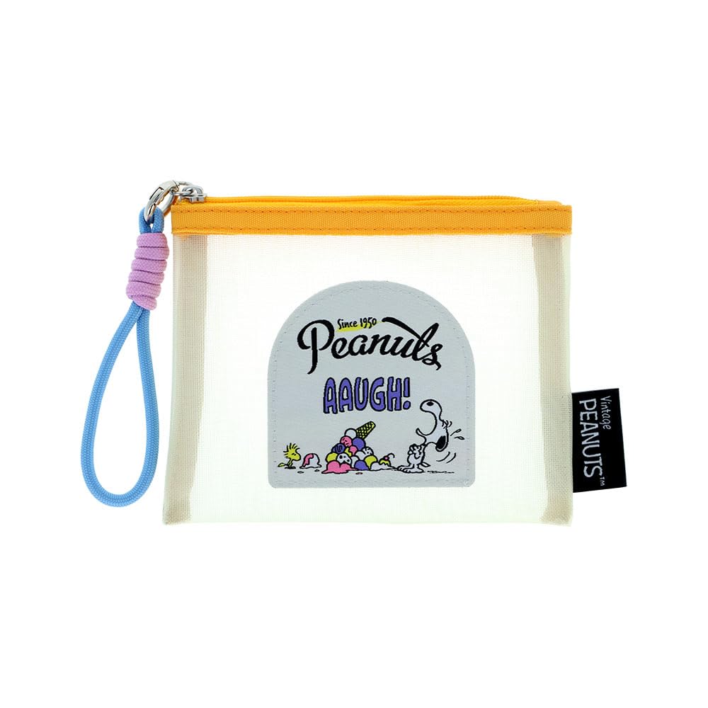 Stationery Snoopy Goods Mini Pouch Mesh Material Ice Cream S2339331 Sun-Star