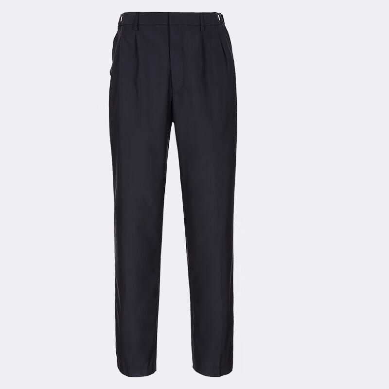 Men s Navy Blue Thickened Winter Formal Work Trousers