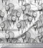 Soimoi Japan Crepe Satin Fabric Hot Air Balloon Holiday Print Fabric by the Metre 42 Inch