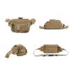 Large Capacity Waist Bag with 5 Hip Walking and Body Bag for Outdoor Activities and Hiking Men's Pockets, Bag, Pouch, (Black)