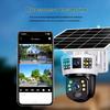 JXJ Solar 4G Outdoor 3-Screen Security Camera