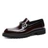 Fashion Men Luxury Loafers High Quality Metal Decorative Thick Soled Slip on Fashion Leather Shoes Business Formal Shoes Men Shoes