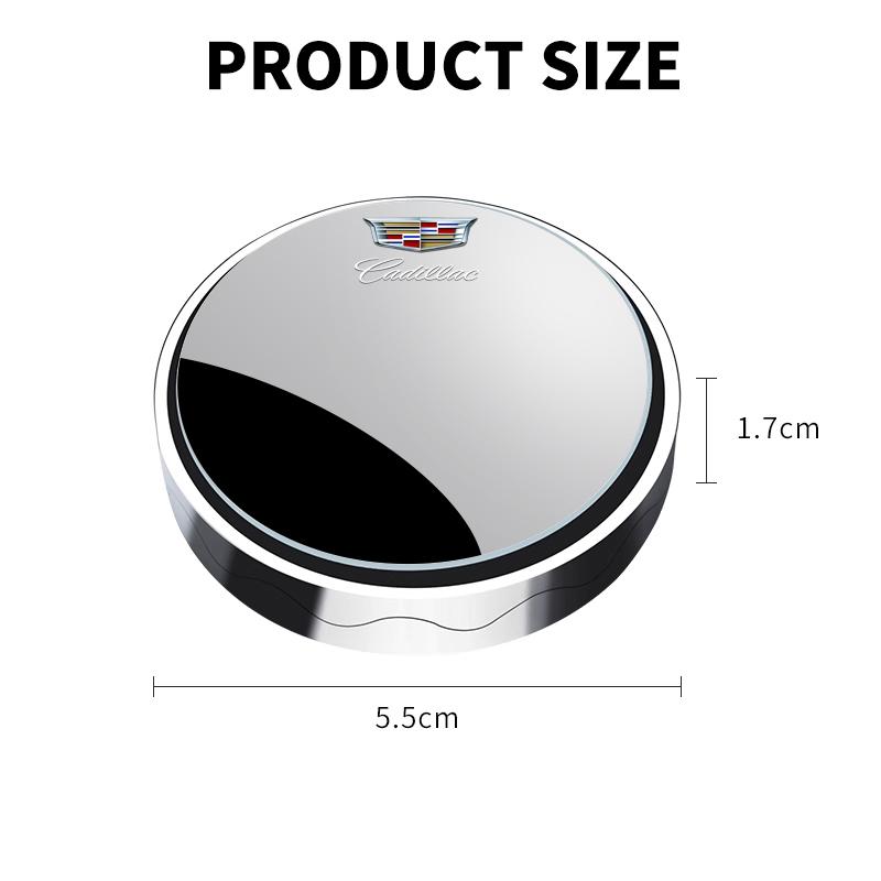 2Pcs Car Rearview Mirror Small Circular Mirror Wide-angle Mirror For Cadillac Escalade GT4 XT4 ATS XT5 CTS XTS RS Accessories