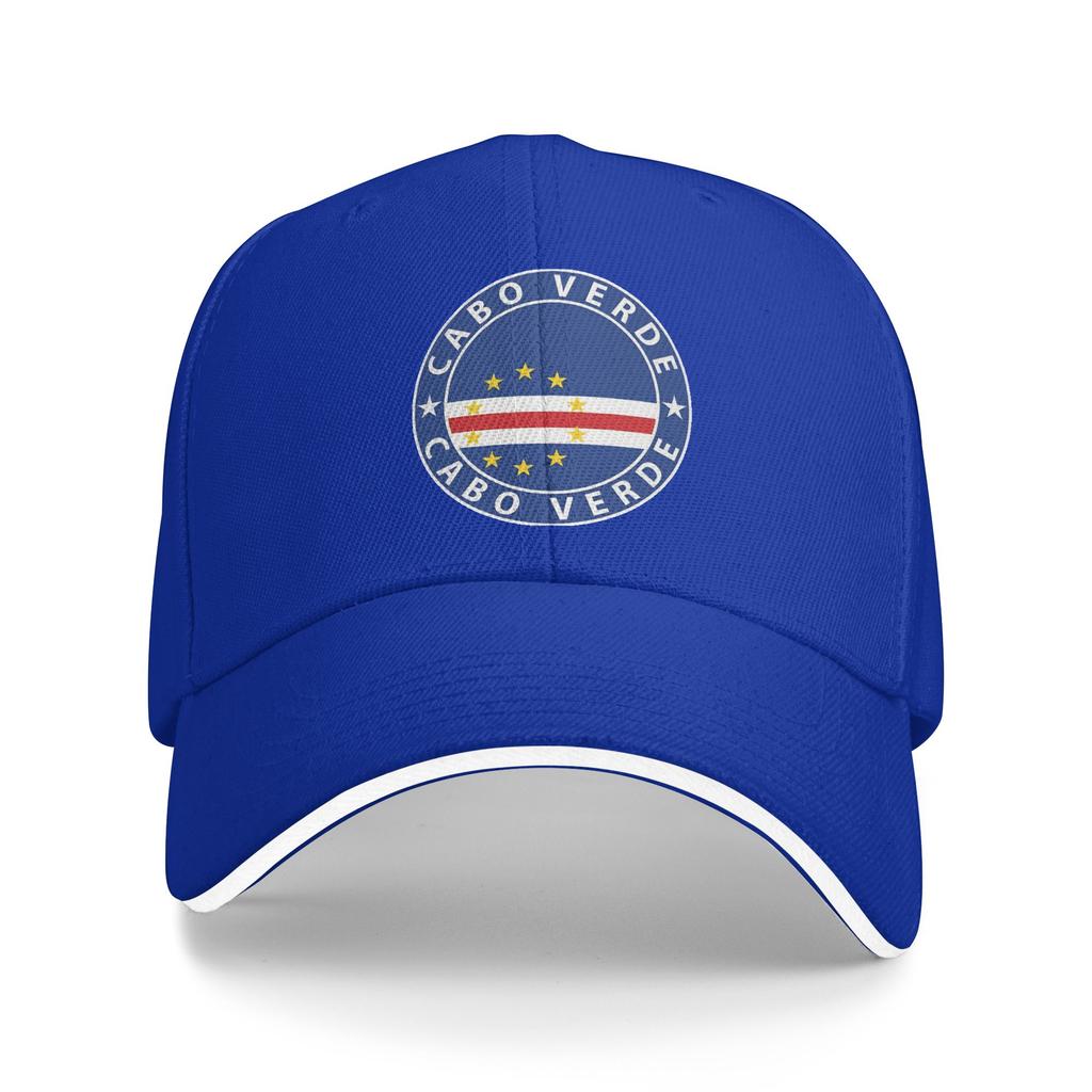 Capo Verde Cabo Verde bandiera bandiera stemma Cappellini Per Unisex Donna Cappellino da Baseball alla Moda Cappellino da Trucker Copricapo da Golf Regolabile