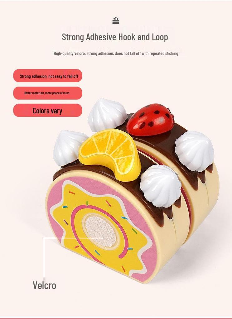 Children's Birthday Cake Pretend Play Kitchen Toy for Ages 1-3