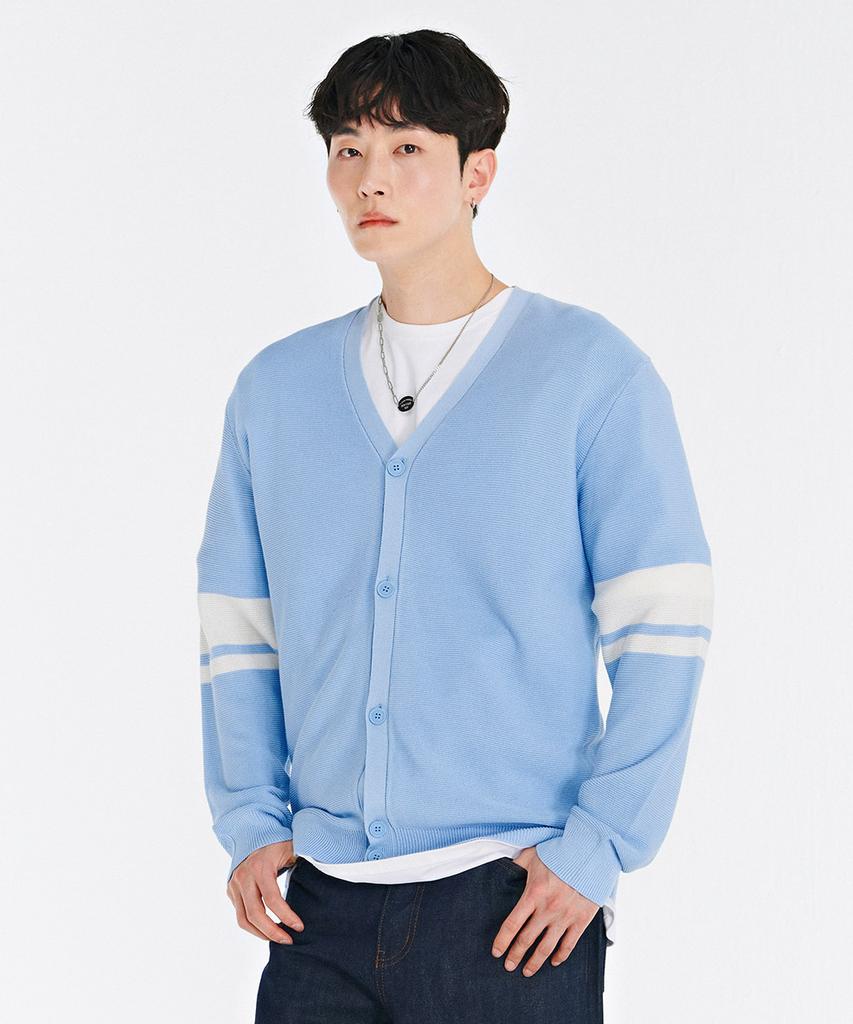 Chasecult Men'S Small Color Block Cardigan-Cark4312B0D