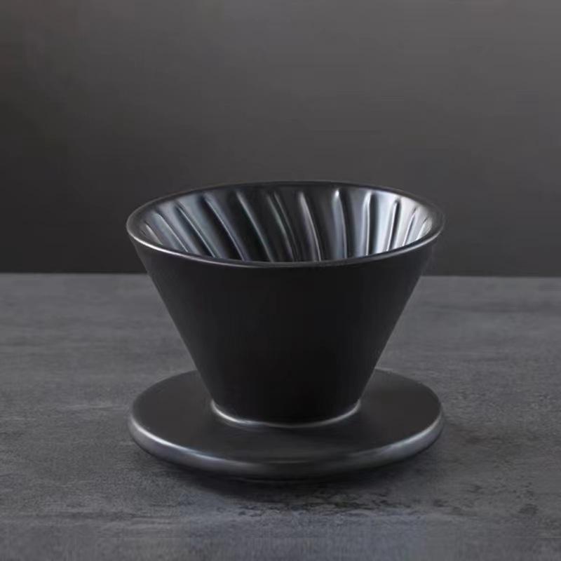 1-2 Cups Ceramic Coffee Dripper Pour Over Coffee Maker Set for V60 Coffee Filter Hand Brew Espresso Pot Coffeeware Teaware