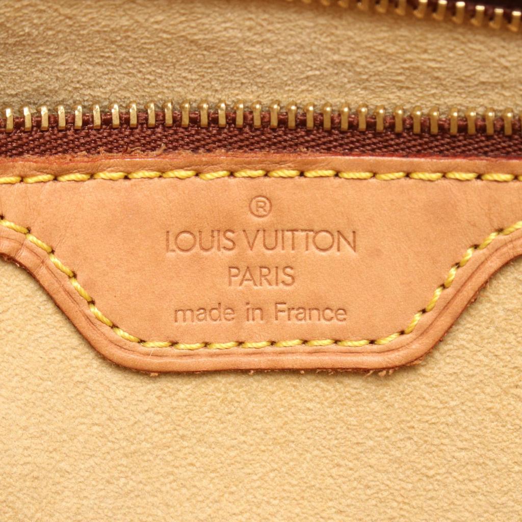 Used LOUIS VUITTON Looping GM Monogram Shoulder Bag M51145 Monogram PVC coated canvas leather Brown Used Women