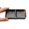 Yakishime Two-Piece Plate (Medium) [74 X 131 X 21mm] Divided Plate